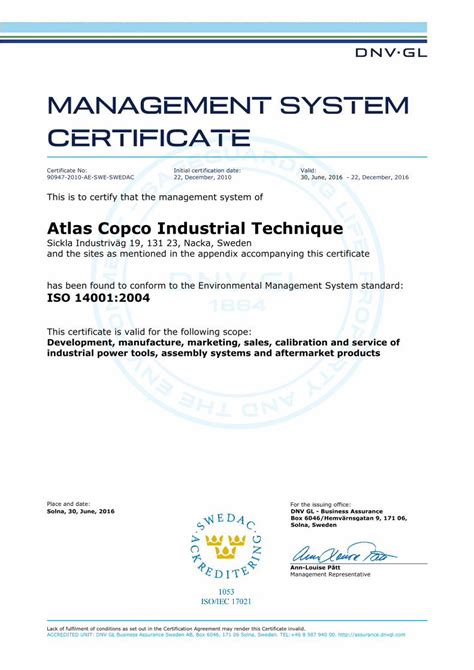 atlas copco certificate|Atlas Copco Industrial Technique .
